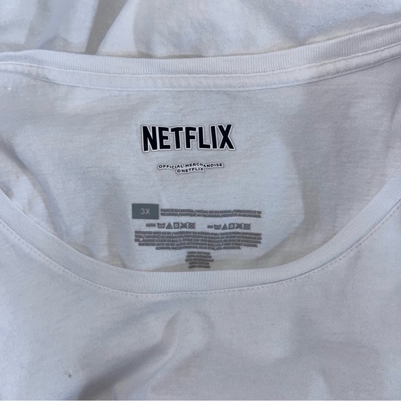 Netflix White and Orange '85 Graphic Tee - Picture 5 of 5
